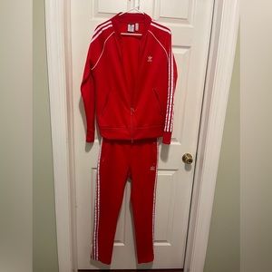 Adidas primeblue traditional tracksuit, womens size Medium.